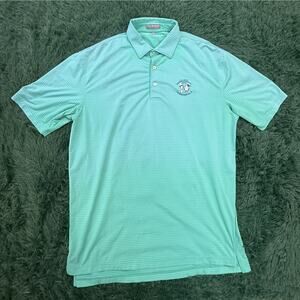 Peter Millar Men's L Large Golf Polo Shirt U.S. Open 2014 Pinehurst No.2 Striped